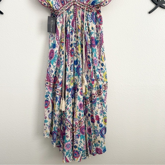 R. Vivimos Floral Maxi Dress | Size Large - Picture 8 of 9